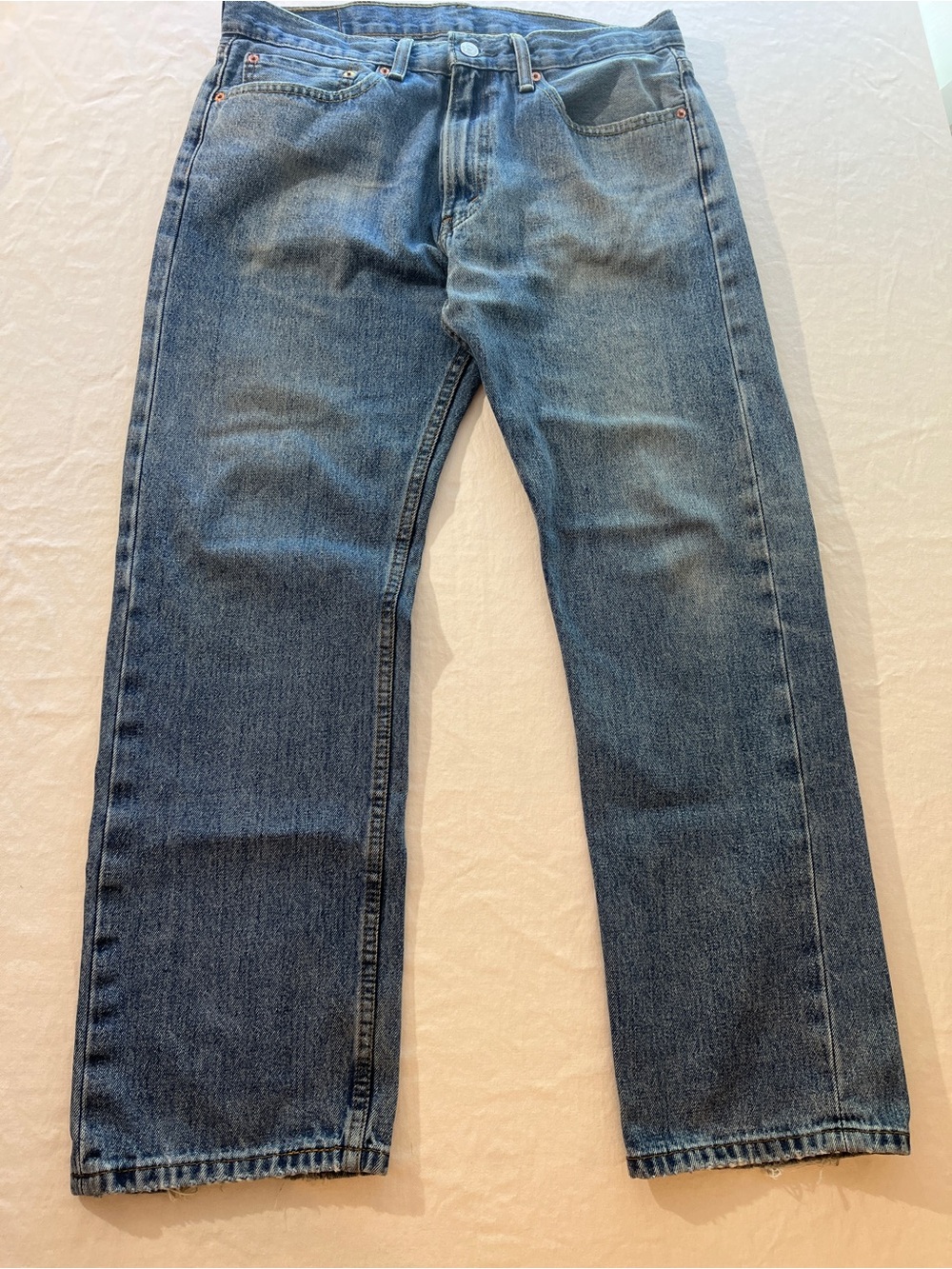 Levi's Straight Fit Blue Denim Jeans